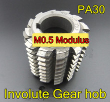 M0.5 Modulus PA30 degrees HSS Involute Gear hob 50x40x22mm Gear cutting tools Free shipping 2024 - buy cheap