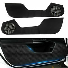 4pcs Carbon Fiber Leather Door Anti Kick Pad Protector Trim Film Cover For Honda Civic 2016-2019 2024 - buy cheap