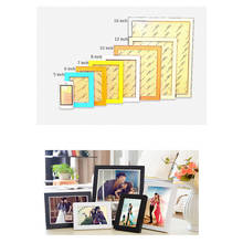 Modern Imitation Wood Photo Frame Ornament Rectangle Plastic Photo Frame Desktop Crafts Home Decor Picture Birthday Wedding Gift 2024 - buy cheap