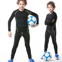 2018 New Kids youth long compression runing pants jerseys survetement football kids soccer training shirts skinny tight leggings 2024 - buy cheap
