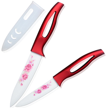 XYJ ceramic knife 4 inch 5 inch kitchen knives high sharp kitchenware wonderful flower pattern beautiful colors cooking tools 2024 - buy cheap