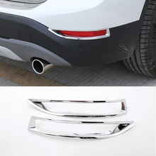 For BMW X1 F48 20i 25i 25le 2016 2017 Car Accessories 2 Pcs ABS Bright Silver Chrome Rear Tail Light Lamp Frame Trim Sticker 2024 - buy cheap