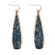 15 Colors Multi Colors Pave Rhinestone Long Water Drop Earrings 2019 New Trendy Spring Gold Statement Earrings Jewelry Wholesale 2024 - buy cheap