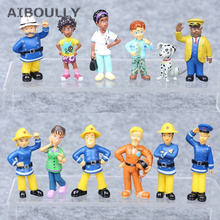 12Pcs/Set Fireman Sam Action Mini Figure Playset PVC Dolls Figurines Toys Kids Birthday Gift Anime Collection model figure 2024 - buy cheap