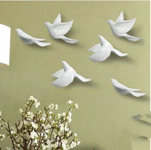 Suspensões de parede de pássaro bonitos, palhetas criativas, decorações de parede, suportes de parede 2024 - compre barato