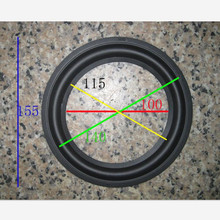 2 piece 6 inch woofer / bass SPEAKER SURROUNDS REPAIR Narrow edge-QUALITY RUBBER 2024 - buy cheap