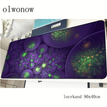 fractal art mouse pad anime 900x400x2mm mousepads gaming mousepad gamer locked edge mouse pads keyboard pc pad 2024 - buy cheap