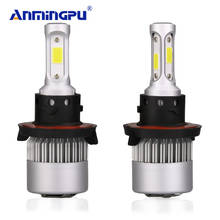 ANMINGPU 2Pcs 8000LM/Pair Headlight Bulbs H7 Led Headlights H4 Led H13 Hi/Lo Beam H1 H3 H9 H11 9005 9006 Led Fog Light COB 6500K 2024 - buy cheap