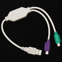 Adaptador de Cable USB macho a PS2, convertidor de Cable de conexión, para pc, 1 unidad 2024 - compra barato
