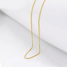 MxGxFam (45 см * 1 мм) маленькая коробка цепи ожерелья для женщин 24 k чистый золотой цвет Gobal продажа ювелирных изделий Модные свинца и никеля 2024 - купить недорого
