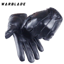Hot Guantes Tactil Glove Women Touched Screen Gloves Men Leather gloves Autumn Winter Full Finger Unisex luvas WarBLade 2024 - buy cheap