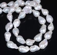 AA Natural 13x16mm blanco perla colgante de cuentas holgado 18" 2024 - compra barato