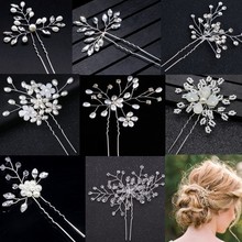 Pearl Crystal comb bridal Party Wedding Hair Accessories hairpin rhinestone hair ornament barrettes Bride Fashion Jewelry 2024 - buy cheap