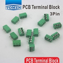 100 pcs 3 Pin Screw Green PCB Terminal Block Connector 5mm Pitch 2024 - buy cheap