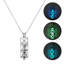 Ожерелье с песком, светящееся ожерелье с драгоценным камнем, серебряное, 2019 2024 - купить недорого