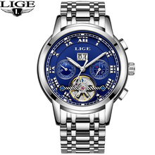 Relogio Masculino Mens Watches Top luxury brand LIGE Watch Men Automatic mechanical Wristwatch Military Sport Waterproof Clock 2024 - buy cheap