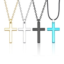 Exquisite fashion retro simple cross necklace pendant jewelry hip hop tide male style Cap backpack clothes accessories gift 2024 - buy cheap