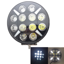 Foco de luz LED de trabajo redondo, foco de inundación de 9 pulgadas, 120W, para Jeep, todoterreno, SUV, ATV, 12V y 24V, 1 unidad 2024 - compra barato