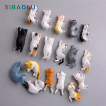 Sleeping Cat Dog Fridge magnets Kitten Lying cartoon Animal whiteboard sticker Refrigerator Magnets Kids toy Home Decoration 2024 - buy cheap