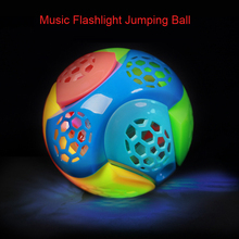 Assemble Blocks Puzzle Jumping Flashing Light Bouncing Ball Dancing Ball With LED Flashing Luminous Novelty Toys For Children 2024 - buy cheap