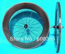 3K Full Carbon road Bike Tubular Wheelset  88mm - Front 20H , rear 24H 2024 - buy cheap