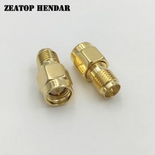 50Pcs Brass Gold Plated SMA Male Jack to RP-SMA Female Plug Straight RF Coaxial Coax Adapter Connector 2024 - buy cheap