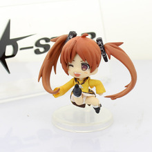 Free Shipping Cute 3" Mini Black Bullet Anime Aihara Enju Boxed 7cm PVC Action Figure Colletion Model Doll Toys Gift 2024 - buy cheap