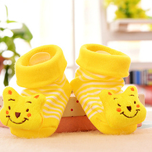 Hot Sale 1 pair Infant Newborn Socks Suitable 0-18 Month Winter 100% Cotton Sock Clothing lovely Panda pattern Non-slip Socks 2024 - buy cheap