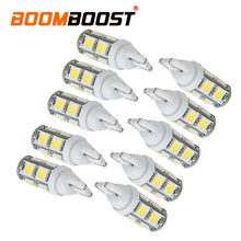 10Pcs 9SMD 5050 car width lamp CANBUS 9 smd Wedge Lamp White DC 12V Error Free 9led 194 168 192 W5W T10 2024 - buy cheap