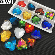 All Rest Colors Sizes 18mm,27mm 4827 Heart Shape Glass Crystal Fancy Stone For Jewelry Making,Garment 2024 - buy cheap