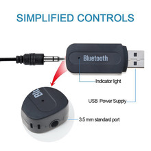 Bluetooth AUX Stereo Music USB Bluetooth Car Music Receiver Dongle Kit with Audio Cable for iPhone Car Bluetooth Adapter 2024 - buy cheap