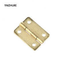In Stock 200pcs 25*18mm furniture connectors 4 hole small wooden gift box hinge small Rounded corners wooden hinge 2024 - buy cheap