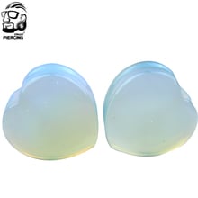 New 6-25mm Heart Organics Nature Stone Ear Plugs And Tunnels Saddle Gauges Ear Stretcher Unisex Fashion Body Piercing Jewelry 2024 - buy cheap