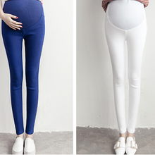 Xeiobb calças de maternidade elásticas, calças de maternidade finas para grávidas, primavera verão, tamanho grande, roupas de gravidez 2024 - compre barato