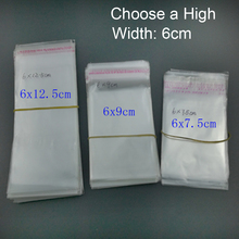 Embalagem saco de celofane adesivo transparente, sacola pequena selamento automático para embalagem de doces biscoitos com lacre 2024 - compre barato