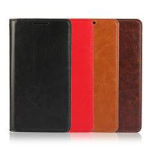 For fundas Sony Z5 mini Genuine Leather cover case For Sony Xperia Z5 compact E5823 Flip case card holder Cowhide bags Luxury 2024 - buy cheap