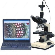 Lab Clinic Vet Microscope--AmScope Supplies 40X-1600X Lab Clinic Vet Trinocular Microscope with 8MP Camera 2024 - buy cheap