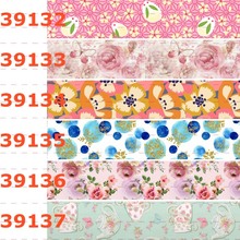 10yards - different sizes -Flowers pattern Grosgrain ribbon -beautiful flowers pattern printed ribbon 2024 - buy cheap