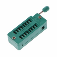 2.54MM Green DIP Test Universal ZIF IC Socket Welding Type 16 20 24 28 40 P Pin 2024 - buy cheap