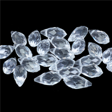 Contas de cristal de cor branca transparente áustria, acessórios para diy com buraco, briolette perles, bonito, painel frontal, miçangas de vidro solto 2024 - compre barato