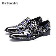 Batzuzhi/брендовые Мужские модельные туфли; деловые кожаные туфли ручной работы; модные свадебные туфли для вечеринки; мужские слипоны; zapatos de hombre 2024 - купить недорого