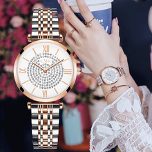 Women Dress Watches Top Brand Luxury Gypsophila Diamond Stainless Steel Quartz Wristwatch Waterproof for Gift New reloj femenino 2024 - buy cheap