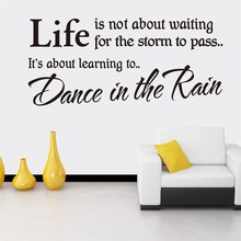 DIY Wall Sticker "life is not" English Motto Vinyl Wall Decals Removable Stickers Mural for Living Room Bedroom Home Decor 2024 - buy cheap