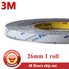 26mm* 50 meters 3M BLACK  9448 Double Sided Adhesive Tape Sticky for LCD /Screen /Touch Dispaly /Housing /LED  #903 2024 - купить недорого