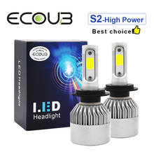 H4 LED Car Headlight H7 LED Bulbs H1 H3 H11 9004 9005 9006 9007 H13 72W 8000LM 6500K S2 Auto Fog Light For Car 12V High Power 2024 - buy cheap