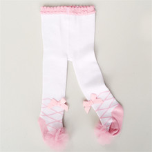 Meia-calça infantil de algodão, para meninas, para bebês, meia-calça floral 2024 - compre barato