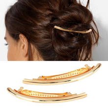 Jisensp Women Wedding Jewelry Gift DIY Metal Ponytail Holder Fashion Long Bar Shape Hair Clip Girls Bridal Hair Accessories 2024 - buy cheap