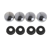 New ABS 4pcs Screw Nut Cap + Bolt Cover Set Universal for Car Truck Motorcycle Security License Plate Frame Mounting Screws Bolt 2024 - buy cheap