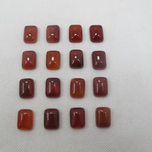 Natural Red Carnelian Agate 12x16mm Rectangle Gem stone Jewelry Cabochon Stone Ring Face 5pcs/lot 2024 - buy cheap