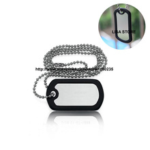 free shipping dhl 100pcs blank military dog tags silencer with 60cm chains,dog tags for men,dog pet id tags 2024 - buy cheap
